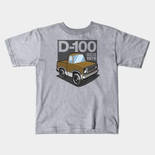 D100 - 1976 White-Base (Medium Gold) Kids T-Shirt